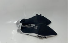 Load image into Gallery viewer, Madden Girl Womens Valerie Silver Leather Pointed Toe Slingback Heels Size 6.5
