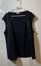 Load image into Gallery viewer, Calvin Klein Womens Black Sleeveless Round Neck Pullover Blouse Top Size 2X
