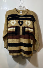 Load image into Gallery viewer, Sanco Womens Multicolor Printed Knitted Long Sleeve Pullover Sweater Size Free
