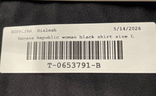 Load image into Gallery viewer, Banana Republic Mens Black Long Sleeve Button-Up Shirt Size Large With Tag
