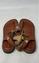 Load image into Gallery viewer, Tommy Hilfiger Womens Bennia Brown Faux Leather Buckle Thong Sandals Size 10 M
