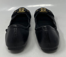 Load image into Gallery viewer, Authentic Tory Burch Womens Black Leather Slip-On Ballet Flats Size 7M

