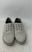 Load image into Gallery viewer, Cat Womens Light Gray Leather Round Toe Oxford Shoes Size 8.5 No Laces
