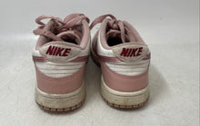 Load image into Gallery viewer, Nike Kids Dunk Low DO6485-600 Pink White Leather Lace-Up Sneaker Shoes Size 5Y
