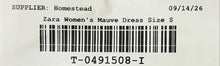 Load image into Gallery viewer, Zara Womens Mauve Sleeveless Round Neck Regular Fit Open Back Maxi Dress Size S
