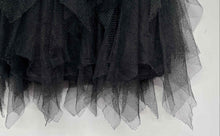 Load image into Gallery viewer, Guess Girls Black Sequin Elastic Waist Knee Length Pull-On Tutu Skirt Size L 14
