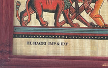 Load image into Gallery viewer, Delta Papyrus Factory Ancient Egyptian Art Painting Hunting Birds Wall Framed
