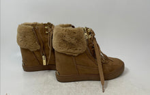 Load image into Gallery viewer, Guess Womens Dustyn Brown Suede Faux Fur Lace-Up Ankle Snow Boots Size 8 M
