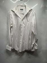 Load image into Gallery viewer, Michael Kors Mens White Long Sleeve Slim Fit Stretch Dress Shirt Size M 15 32/33

