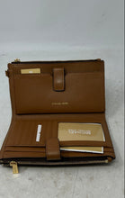 Load image into Gallery viewer, Michael Kors Womens Jet Set Travel Brown Signature Continental Wristlet Wallet
