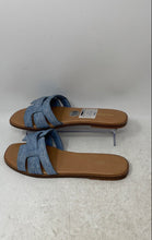 Load image into Gallery viewer, Aldo Womens Blue Slip-On Open Toe Slide Sandals Size 9.5
