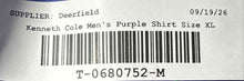 Load image into Gallery viewer, Kenneth Cole Mens Purple Cotton Long Sleeve Collared Button-Up Shirt Size XL
