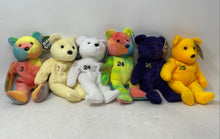 Load image into Gallery viewer, Set Of 6 Pcs Salvino's 1998 Plush Bear Mixed Variety Bamm Beano's Toy With Tag
