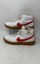 Load image into Gallery viewer, Nike Womens Court Royale 2 Mid CT1725-101 White Red Basketball Shoes Size 9.5
