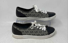 Load image into Gallery viewer, Michael Kors Womens City Gray &amp; Black Signature Print Sneaker Shoes Size 6M
