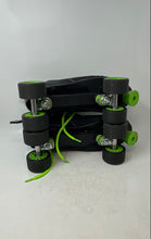 Load image into Gallery viewer, Pacer Mens GTX 500 Black Green Lace-Up Quad Roller Skates No Size Worn
