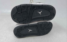 Load image into Gallery viewer, Nike Unisex Baby Air Jordan 4 Black White Leather Lace-Up Sneaker Shoes Size 6C

