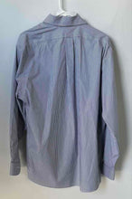 Load image into Gallery viewer, Brooks Brothers Mens Blue White Striped Long Sleeve Stretch Dress Shirt Sz 16.5
