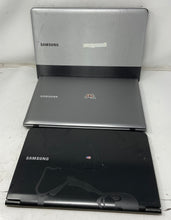 Load image into Gallery viewer, Lot Of 3 Pcs Assorted Samsung Silver Black Windows Laptops Not Tested For Parts
