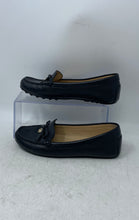 Load image into Gallery viewer, Michael Kors Womens Black Leather Lock Charm &amp; Bow Slip-On Loafer Shoes Size 6M
