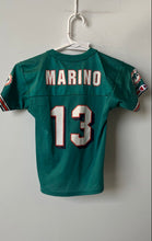Load image into Gallery viewer, Champions Kids Green Miami Dolphins Dan Marino #13 Football Jersey Size M 5-6
