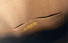 Load image into Gallery viewer, J.Crew Womens Brown Croc Embossed Leather Adjustable Strap Crossbody Purse

