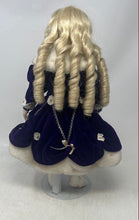 Load image into Gallery viewer, Vintage Franklin Heirloom Blonde Hair Margaret Lynn Collectible Porcelain Doll
