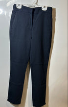 Load image into Gallery viewer, Zara Womens Blue Flat Front Slash Pocket Straight Leg Chino Pants Size XS
