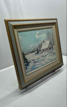 Load image into Gallery viewer, Wall Hanging Home Decor Winter Scene Framed Landscape Signed Art Painting
