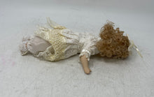 Load image into Gallery viewer, Cracker Barrel White Lace Dress Curly Hair Collectible Porcelain Doll
