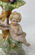 Load image into Gallery viewer, Home Decor Collectible Candle Holder Porcelain Baby With Birds Figurine
