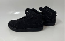 Load image into Gallery viewer, Nike Kids Court Borough Mid 2 CW5868-001 Black Leather Sneaker Shoes Size 1Y
