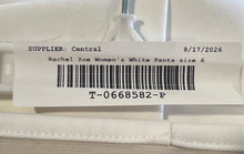 Load image into Gallery viewer, Rachel Zoe Womens White Flat Front Straight Leg Ankle Pants Size 6
