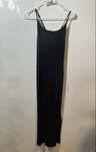 Load image into Gallery viewer, H&amp;M Womens Black Ribbed Sleeveless Scoop Neck Maxi Dress Size Medium
