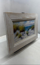 Load image into Gallery viewer, Square Framed Coastal Dune Ocean Beach Grass Landscape Wall Hanging Oil Painting
