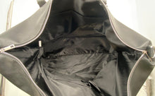 Load image into Gallery viewer, Michel Germain Womens Black Inner Pockets Double Handle Weekender Duffle Bag
