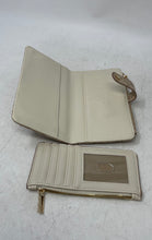 Load image into Gallery viewer, Nanette Lepore Womens Beige Monogram Print Multiple Card Slots Bifold Wallet
