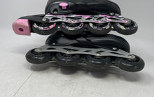 Load image into Gallery viewer, Kuxuan Kids Black Pink Multicolor Adjustable Inline Skates Size Medium
