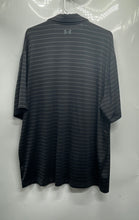 Load image into Gallery viewer, Under Armour Mens Black Striped Short Sleeve The Player Polo Shirt Size XXL
