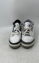 Load image into Gallery viewer, Nike Boys Air Jordan 3 DM0967-106 White Gray Lace-Up Sneakers Shoes Size 6.5Y
