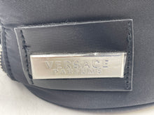 Load image into Gallery viewer, Versace Parfums Womens Black Greek Barrel Cylinder Crossbody Strap Bucket Bag
