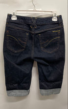 Load image into Gallery viewer, DKNY Jeans Womens Blue Dark Wash Stretch Cuffed Hem Bermuda Shorts Size 4
