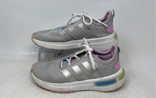 Load image into Gallery viewer, Adidas Kids Racer TR23 Gray Pink Low Top Lace-Up Sneakers Shoes Size 3

