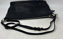 Load image into Gallery viewer, Sanctuary Womens Black Pebbled Leather Zipper Inner Pockets Shoulder Bag
