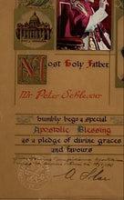 Load image into Gallery viewer, Vintage Pope Pius XII Papal Blessing Apostolic Indulgence Framed Art Print
