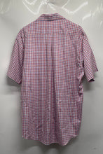 Load image into Gallery viewer, Brooks Brothers Mens White Blue Pink Plaid Short Sleeve Button-Up Shirt Size L
