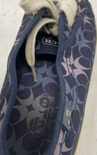 Load image into Gallery viewer, Coach Womens Kalyn A4276 Blue Signature Print Lace-Up Sneaker Shoes Size 8B
