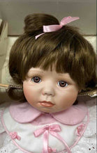 Load image into Gallery viewer, The Hamilton Collection Hayley Brown Hair Porcelain Doll In Pink Dress With Box
