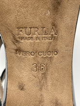 Load image into Gallery viewer, Authentic Furla Womens Black Leather T-Strap Heels Size EUR 36 Damaged
