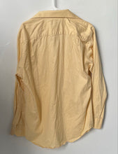 Load image into Gallery viewer, Banana Republic Mens Yellow Cotton Long Sleeve Dress Shirt Size M 15-15.5
